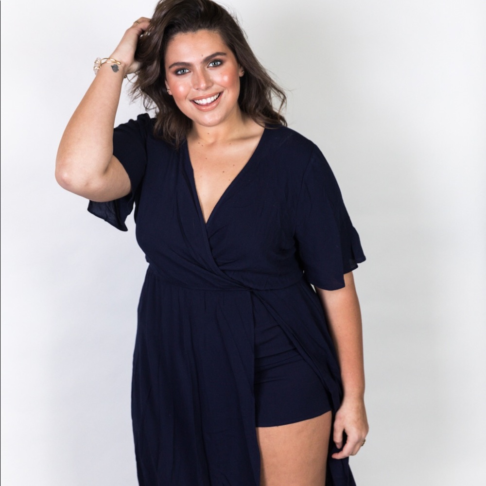 Plus Size ‘Empress' Maxi Romper - Picture 3 of 8